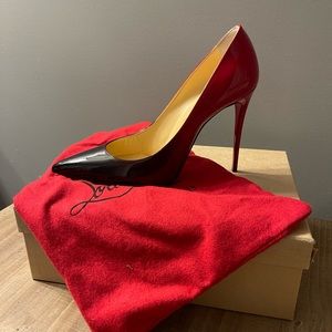 Christian Louboutin, size 39, Kate 100, black/red